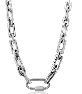 Brutalist Necklace Silver – 18K Silver Plated
