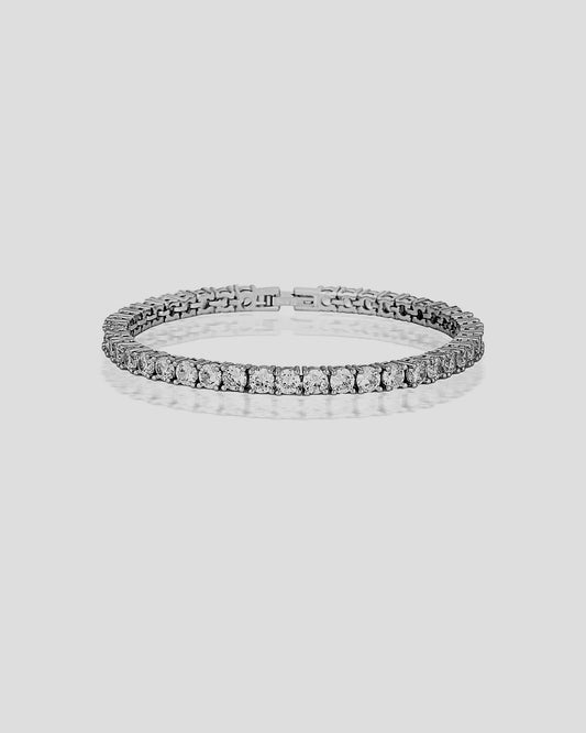 Tennis Bracelet Silver | 1 row - Queen&Collection