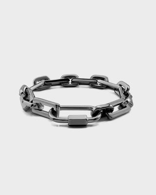 Brutalist Silver Bracelet – Chunky Silver Bracelet Waterproof 316L Stainless Steel | Queen & Co