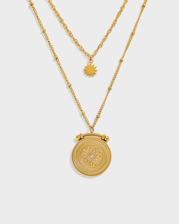 Charm of Sun Necklace - Queen&Collection