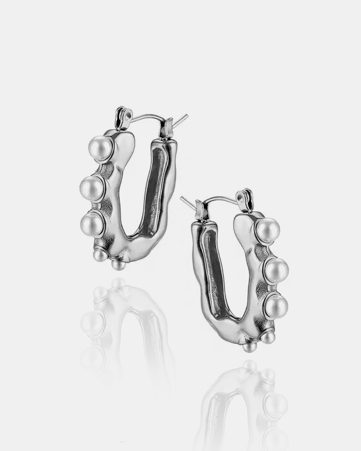 The Sun Earrings Silver - Queen&Collection