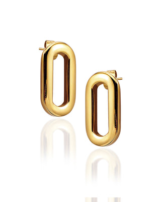 Madonna Earrings – 18K Gold Plated Hoop Earrings, Bold Statement Style