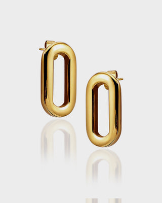 Madonna Earrings – 18K Gold Plated Hoop Earrings, Bold Statement Style