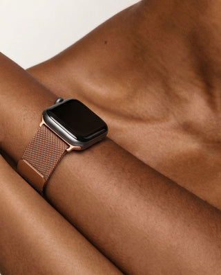 Apple Watch Band – Gold Stainless Steel – Milanese Mesh Design | Milanese Band