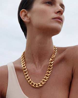 Queen Necklace – Waterproof 18K Stainless Steel – Minimal Chain | Gold Layering Necklace