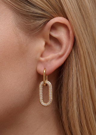 Statement Earrings – 18K Gold Plated, Bold Geometric Earrings | Queen and Co.