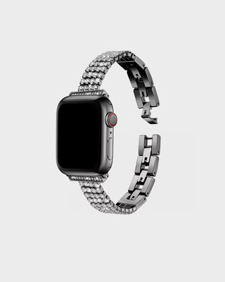 Tennis Silver Apple Watch Band – Crystal Bracelet
