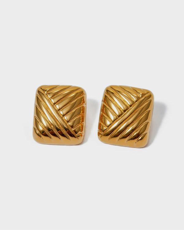 Texture Stud Earrings | Oversized