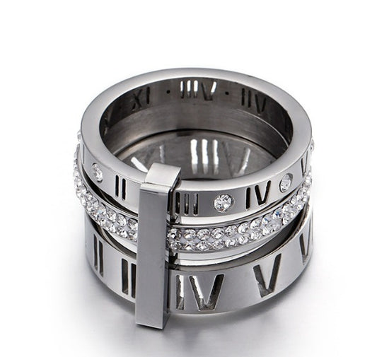 Duo Soho Ring Silver - Queen&Collection