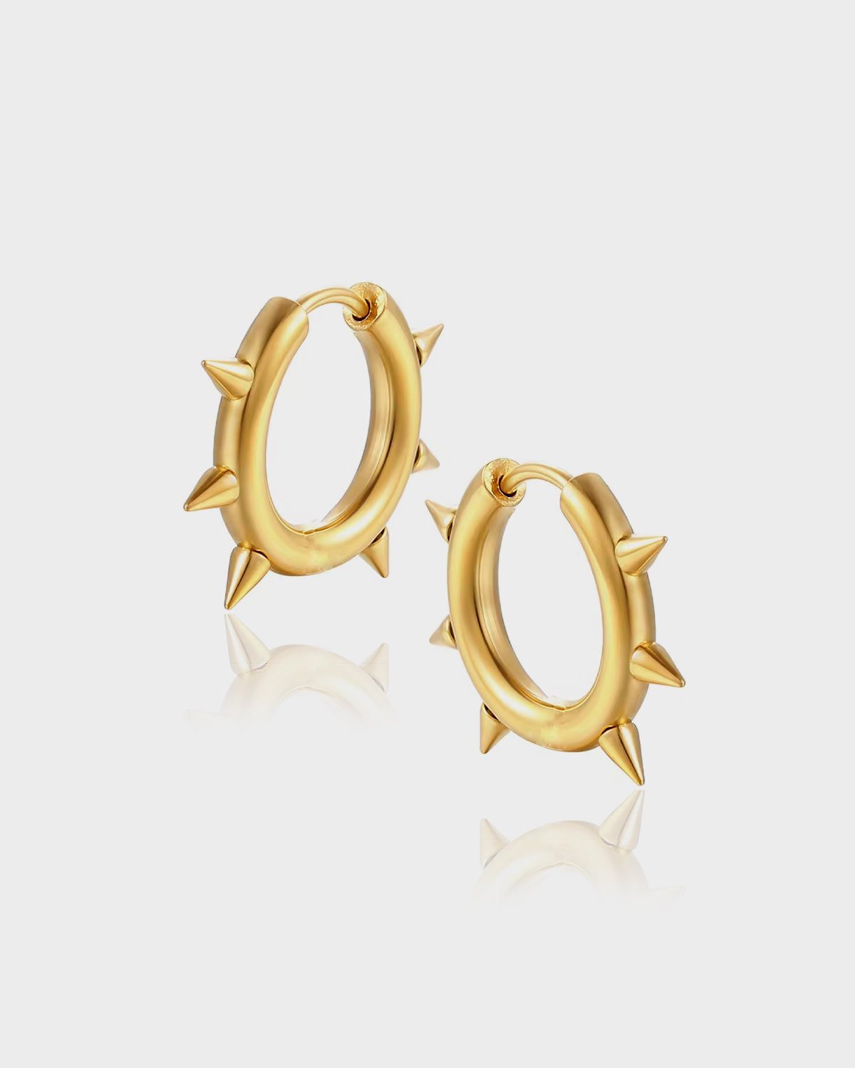 Spike Earring Gold - Queen&Collection