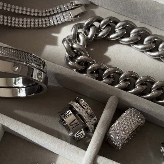 "Queen Bracelet in Silver by Queen and Co. – sleek and modern silver bracelet for everyday elegance."







