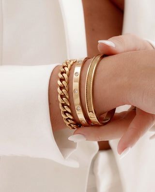 Magnum Layering Set – 18K Gold Plated Chain Set, Bold Statement Stack | Queen and Co.