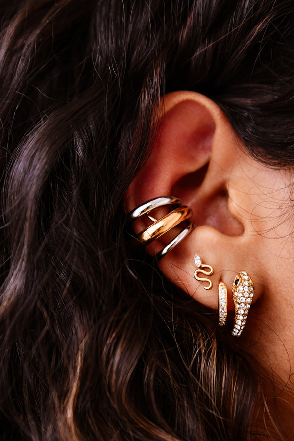 Snake Diamond Earring - Queen&Collection