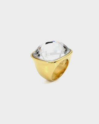 Queen and Co. Symphony Ring – 18K Silver Plated Zirconia Ring, Elegant Statement Ring