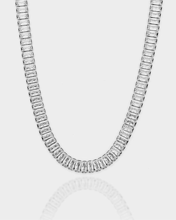 Tennis Necklace Silver