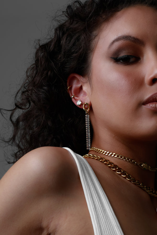 Tennis Earrings - Queen&Collection